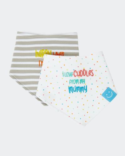 Slogan Bib - Pack Of 2